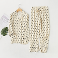 Polka Dot Viscose Pajama Set – Soft Spa & Loungewear