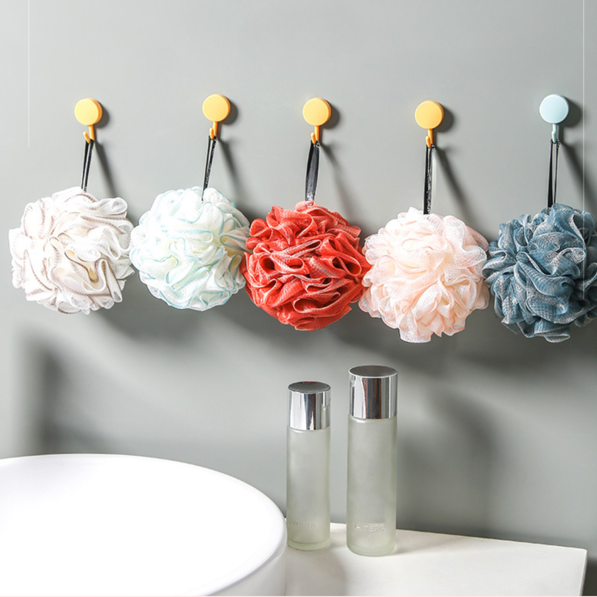 Spring Blossom Bath Floral Shower Loofahs Skin Friendly SPA