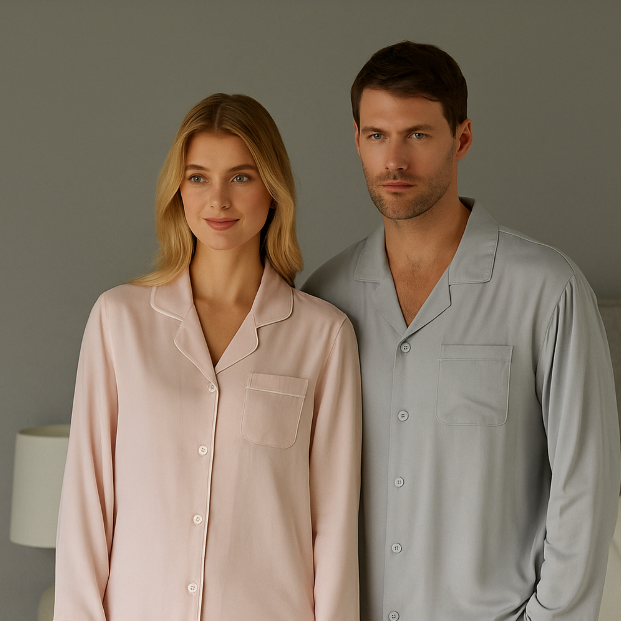 Men’s Viscose Pajamas –Cozy Holiday Lounge & Couple Gift Set