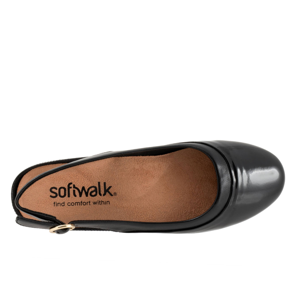 SoftWalk Sheffield Women's Leather Sling Back Ballet Flat
