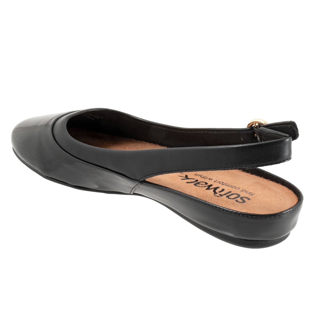 SoftWalk Sheffield Women's Leather Sling Back Ballet Flat