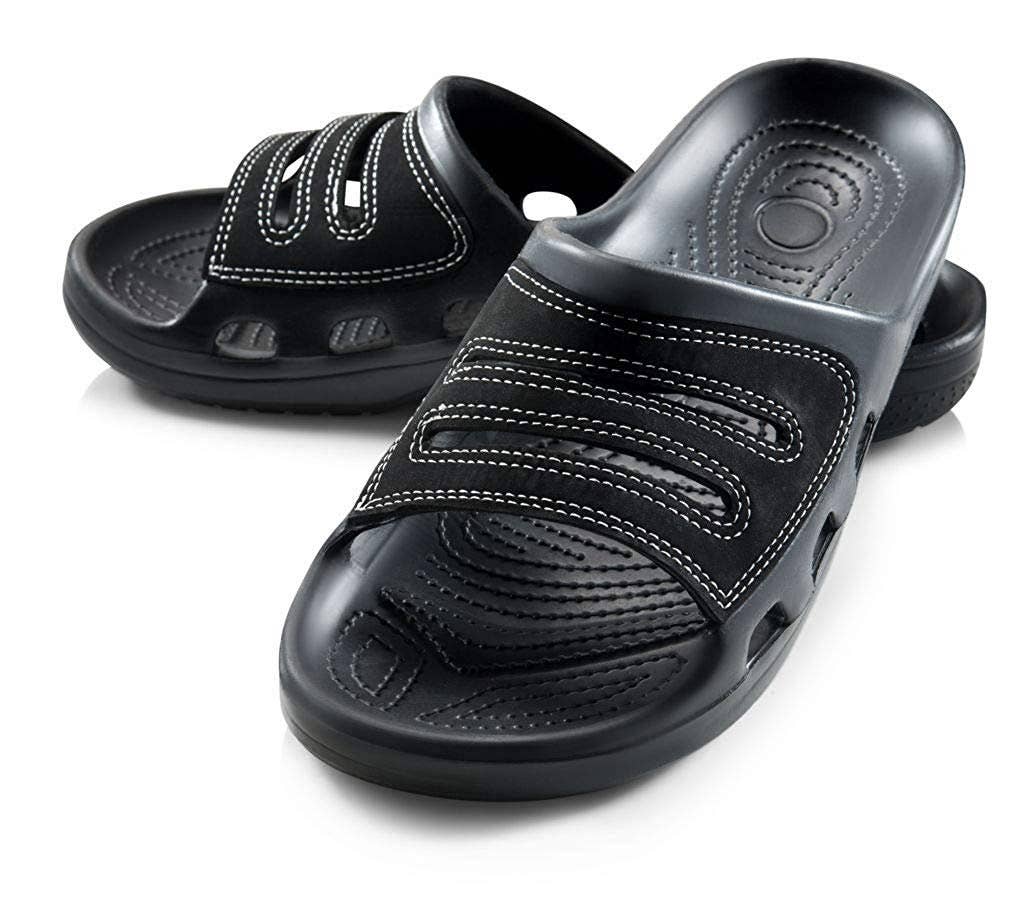 Sandals Shower Slides 4 Men Open Toe Slip-On Waterproof.