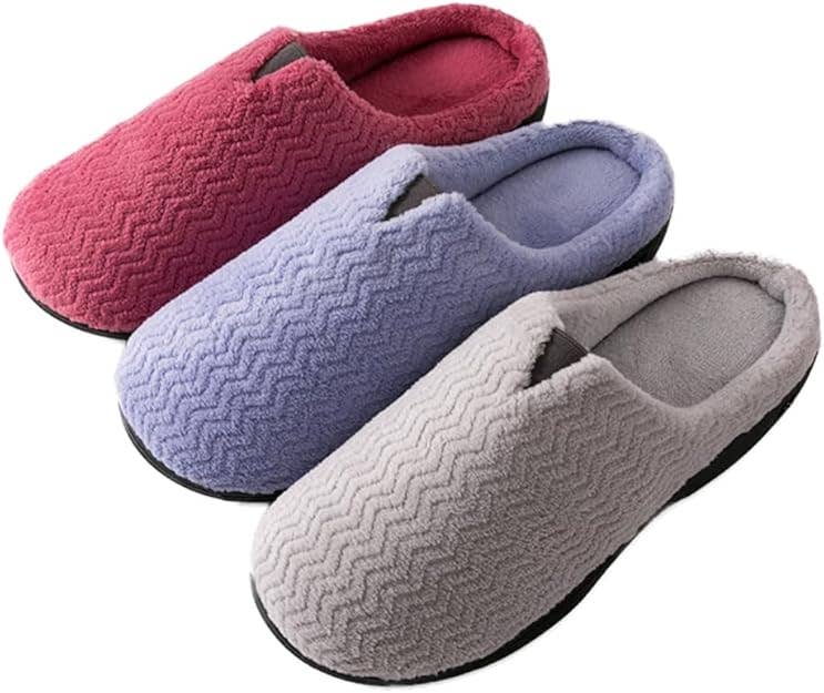 Roxoni Women's Comfort Soft Winter Memory Foam Clog House Sl
