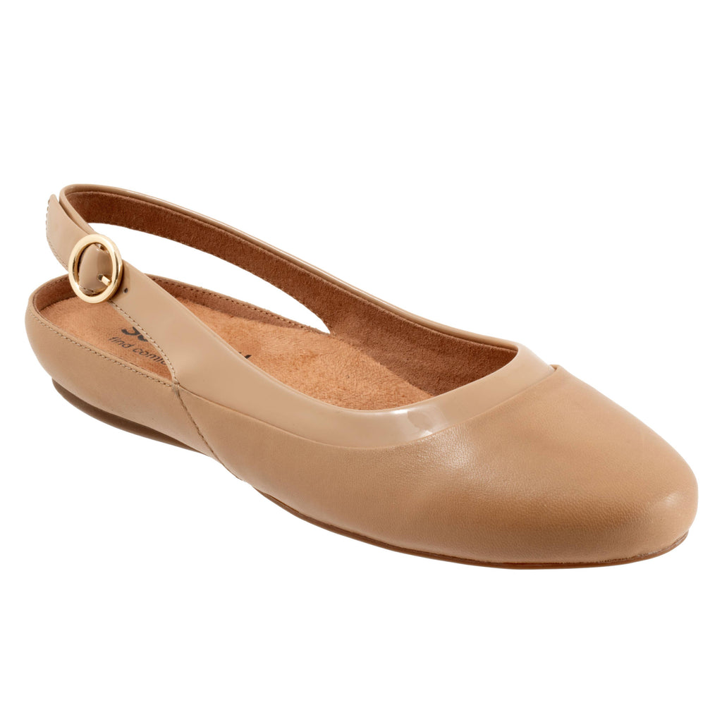 SoftWalk Sheffield Women's Leather Sling Back Ballet Flat