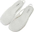 Roxoni Women’s Jelly Slingback Flats Breathable Mesh Sandals Lightweight Slip On Summer Beach Casual Shoes