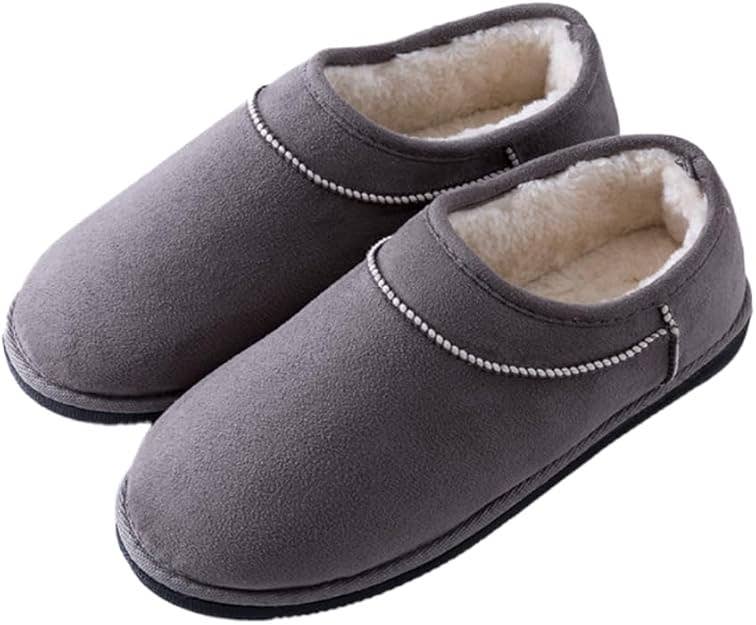 Roxoni Women's Winter Soft House Fuzzy Furry Slipon booties