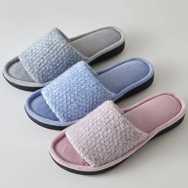 Roxoni Women's Comfort Soft Momory Foam Insole Slide Slipper