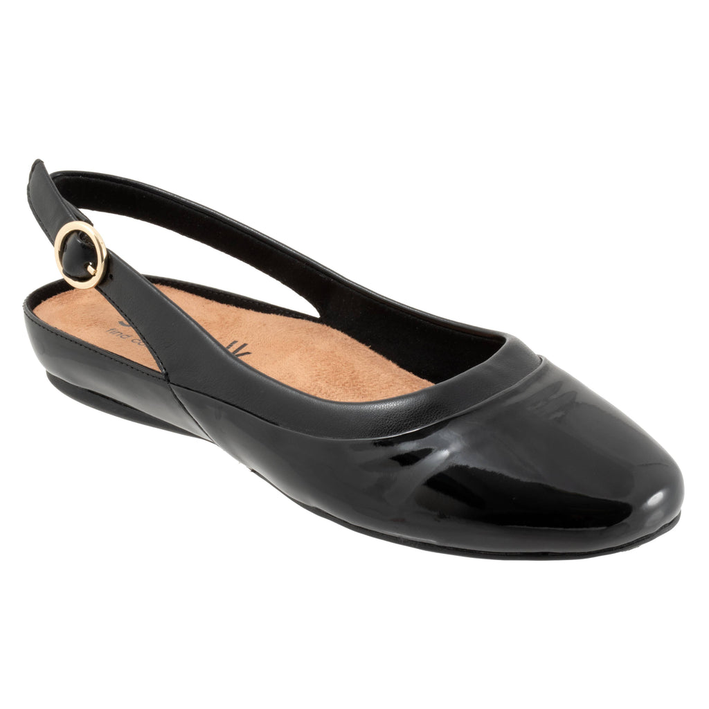 SoftWalk Sheffield Women's Leather Sling Back Ballet Flat