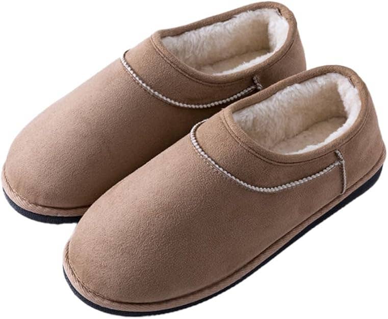 Roxoni Women's Winter Soft House Fuzzy Furry Slipon booties