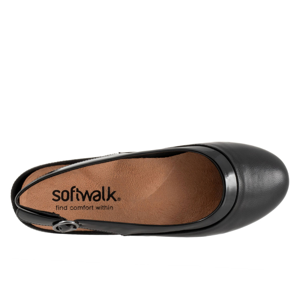 SoftWalk Sheffield Women's Leather Sling Back Ballet Flat