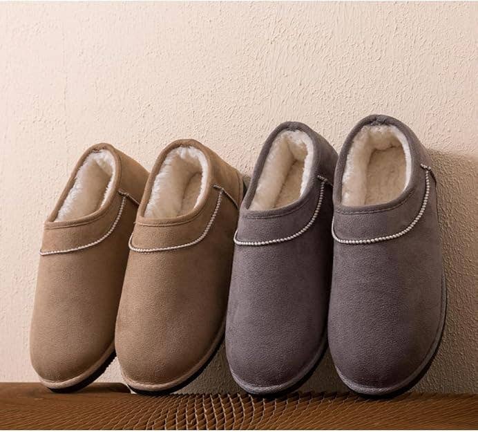 Roxoni Women's Winter Soft House Fuzzy Furry Slipon booties