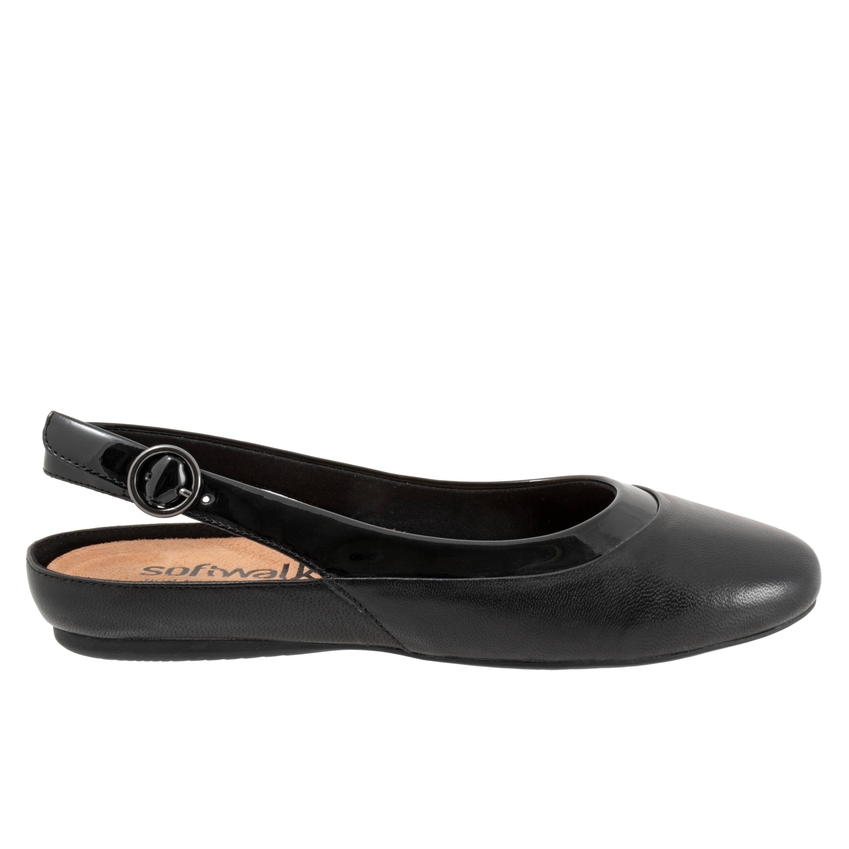 SoftWalk Sheffield Women's Leather Sling Back Ballet Flat