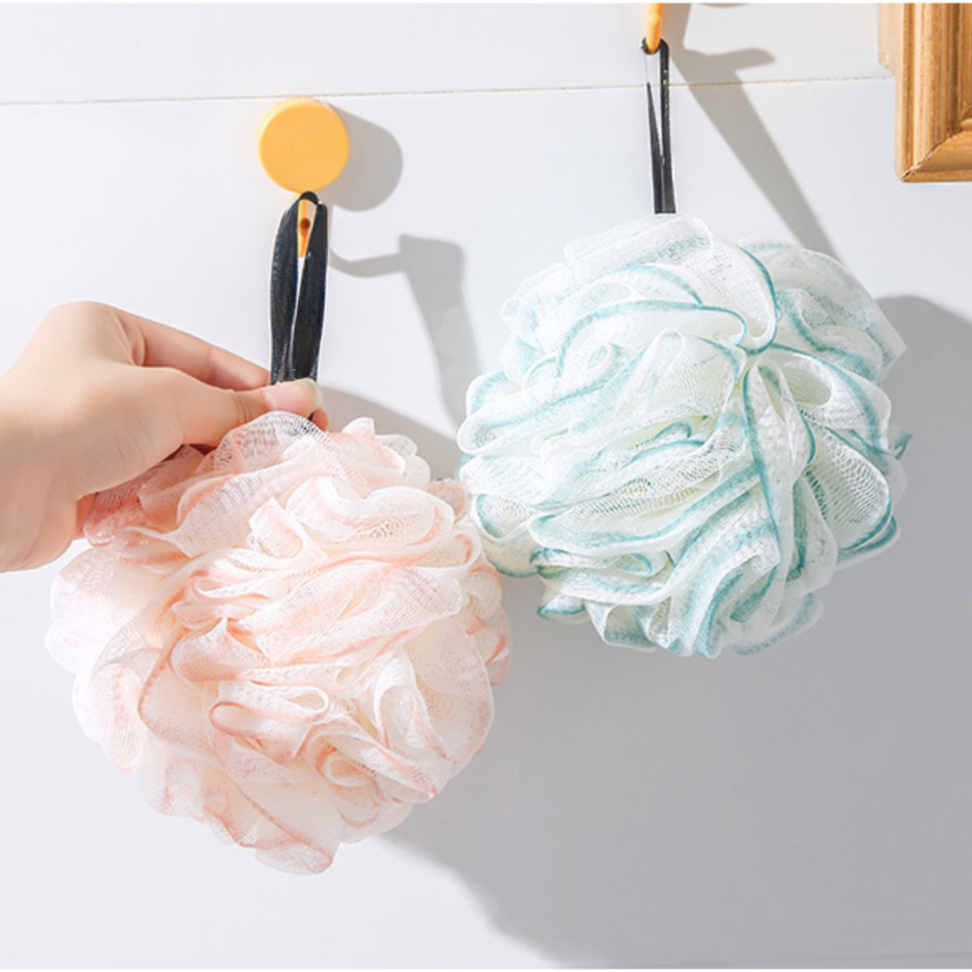 Spring Blossom Bath Floral Shower Loofahs Skin Friendly SPA