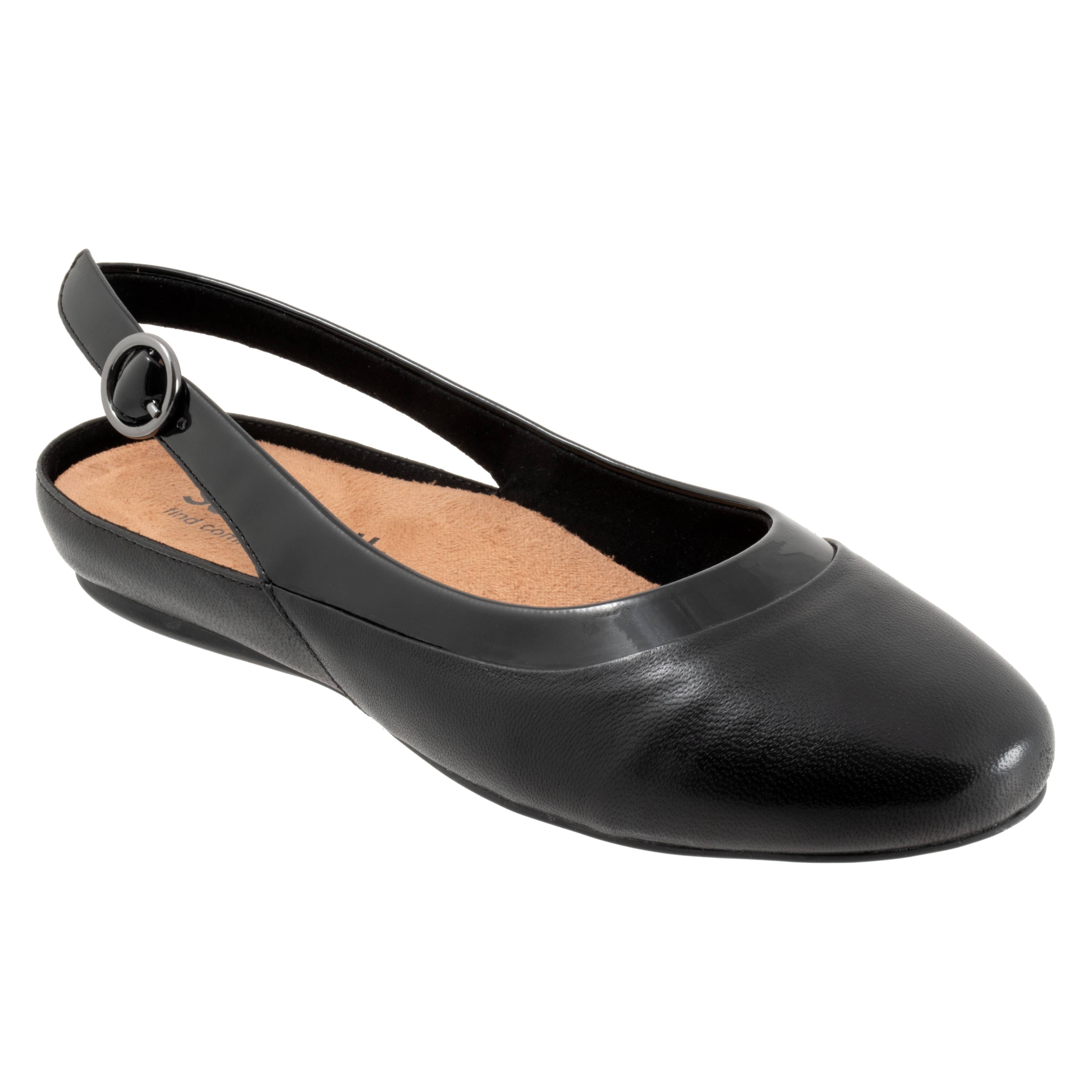 SoftWalk Sheffield Women's Leather Sling Back Ballet Flat